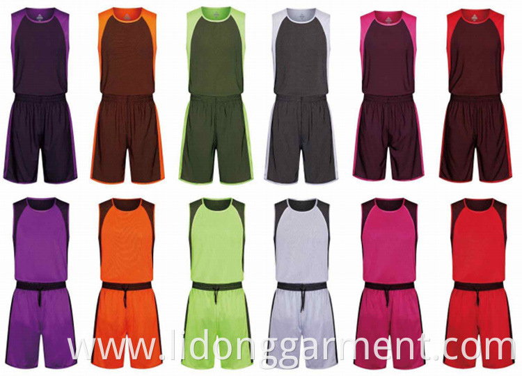 2021 New Fashion Customized Quick Dry Team Basketball Jersey Comfortable Professional Basketball Uniform Sets